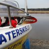 Waterskiing behind motorboat 10 minutes