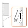 Flagpole BANNER LIFT (lock) system