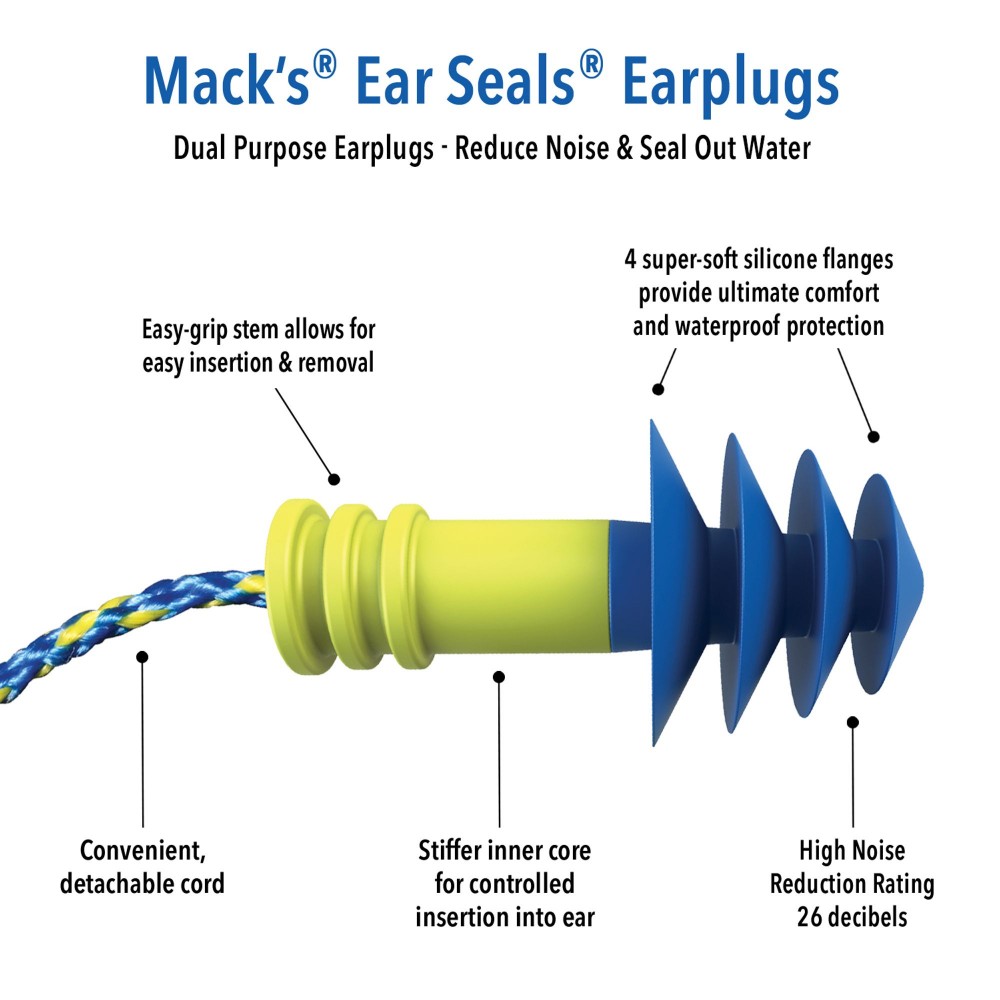 MACK’S Ear seals ear plugs
